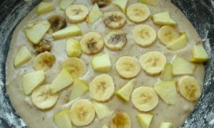 كيكة الموز سهلة بدون بيض